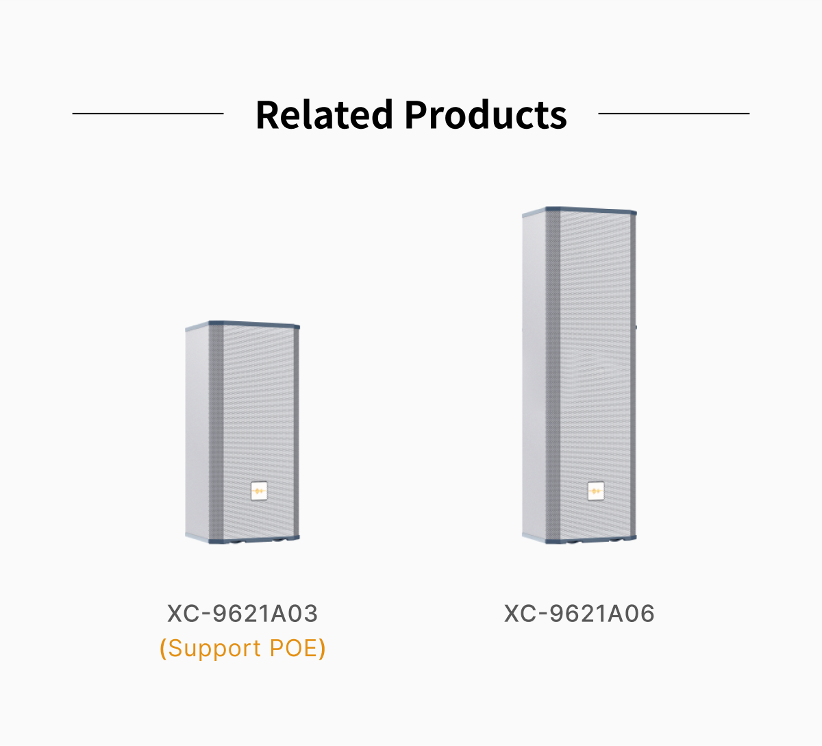 2 options for IP Column speaker: 30W/60W