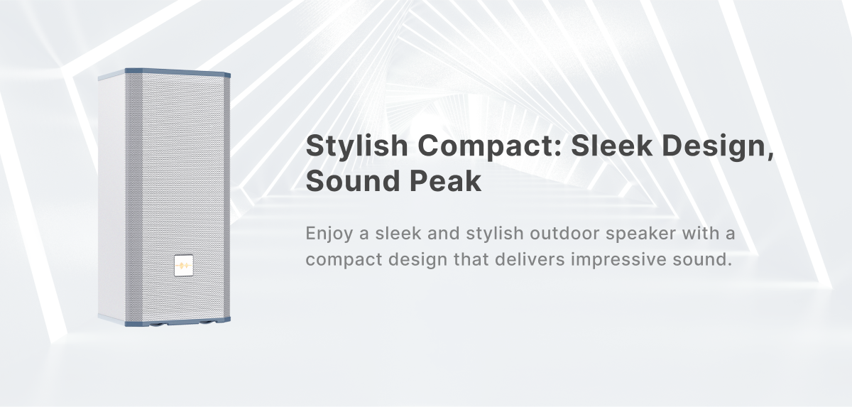 SPON network Column Speaker with Sleek design that delivers impressive sound