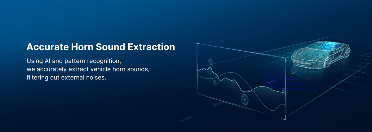 accurate horn sound extraction. noise detection