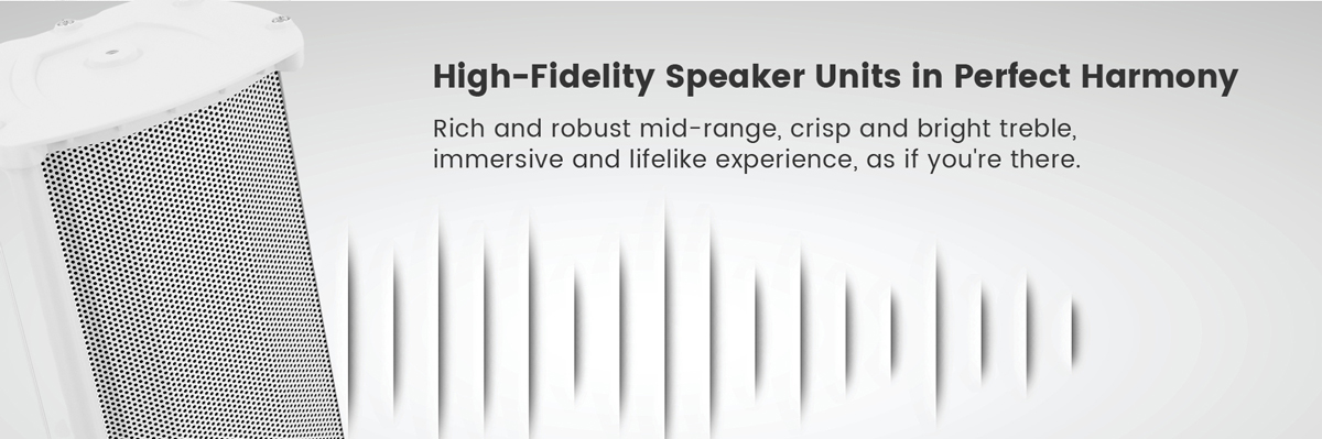 SPON Outdoor Waterproof speaker with high-fidelity speaker unit in pefect harmony