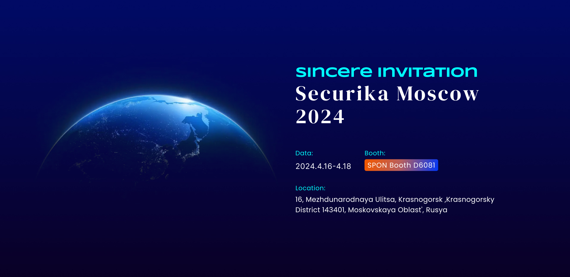SPON Set to Present Advanced Solutions at Securika Moscow